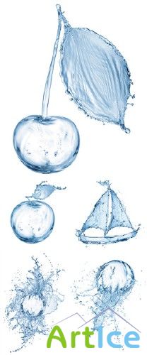 Water Splash - Shaped into Objects