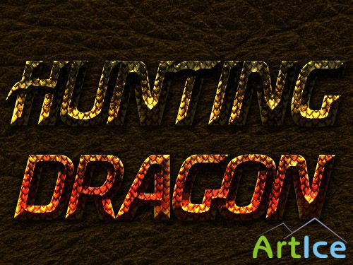 Hunting Dragon Text Effect