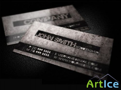 Stylish Grunge Business Card