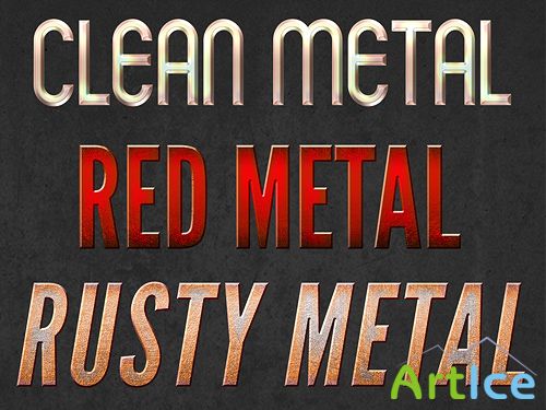 3 Metal Text Styles