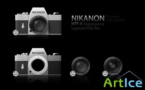 Nikanon camera psd