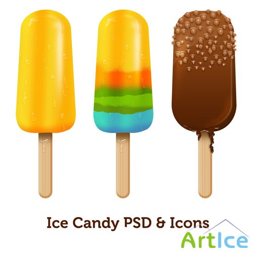 Ice candy psd