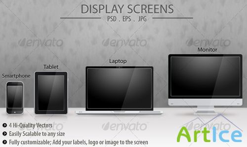 GraphicRiver Display Screens Vector