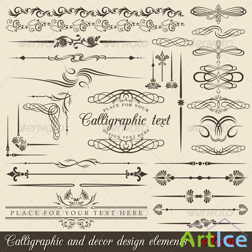 GraphicRiver - Calligraphic design elements