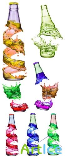 Liquid bottle - ClipArt