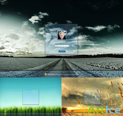 Windows 7 logon template