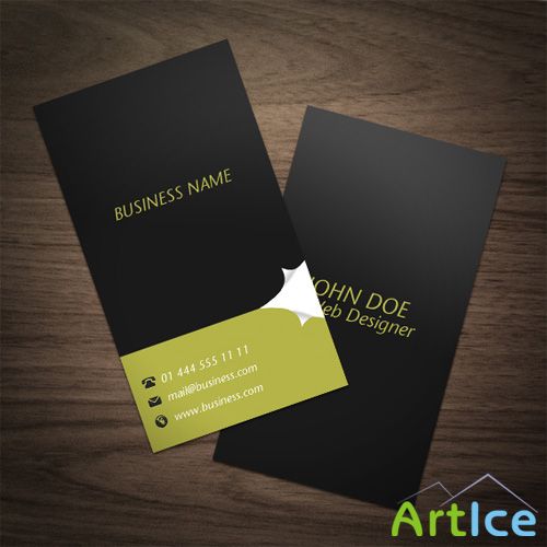 Stylish Black Business Cards