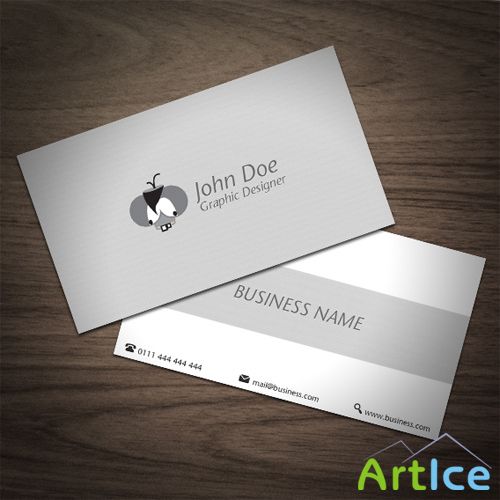 Grey Business Cards