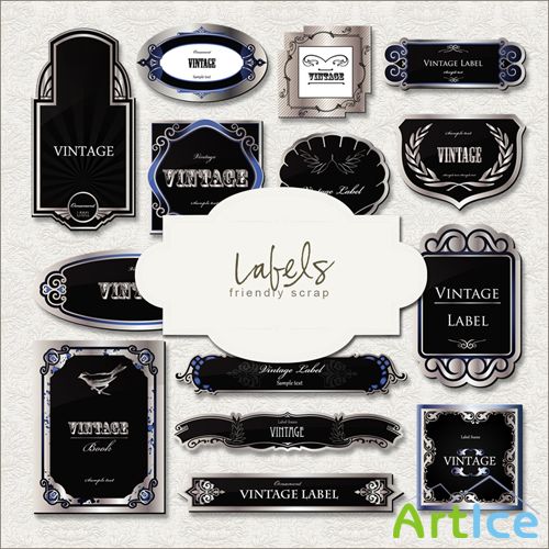 Scrap-kit - Black Labels