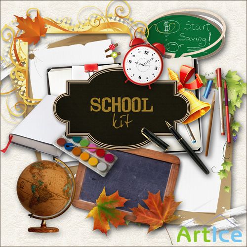 Scrap-kit - School Set #1