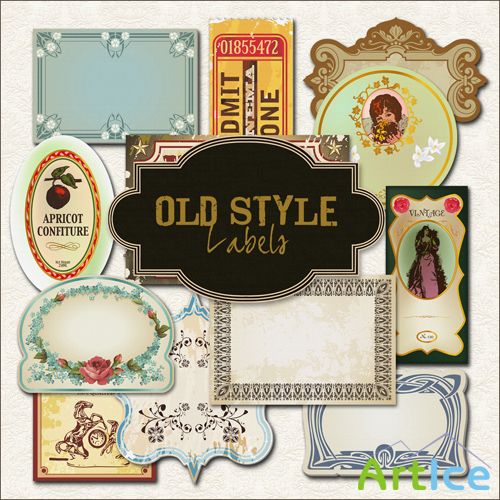 Scrap-kit - Old Style Labels #1