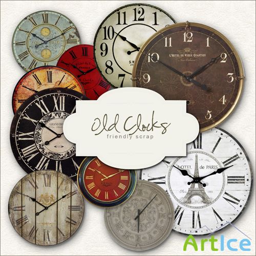 Scrap-kit - Old Clocks