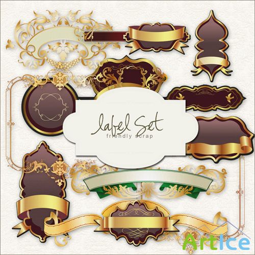 Scrap-kit - Gold Labels #1