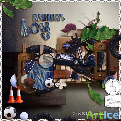 Scrap-set - Mama's Boy by Kimla