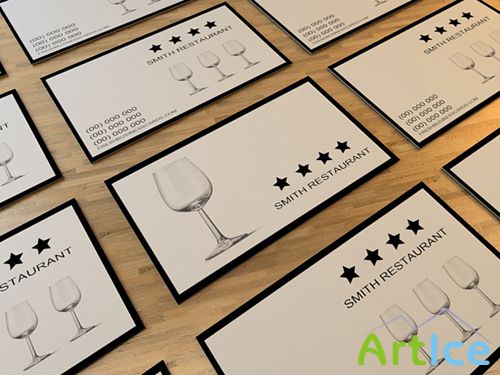 Restaurant business cards