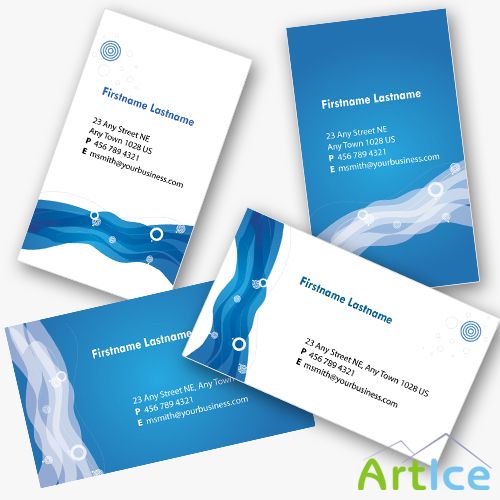 Blue Business cards