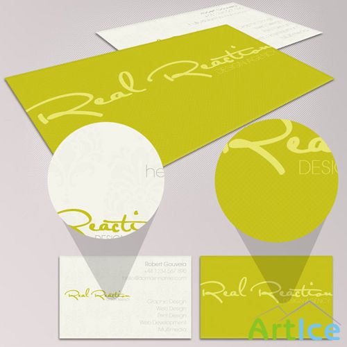 Yellow Business Card