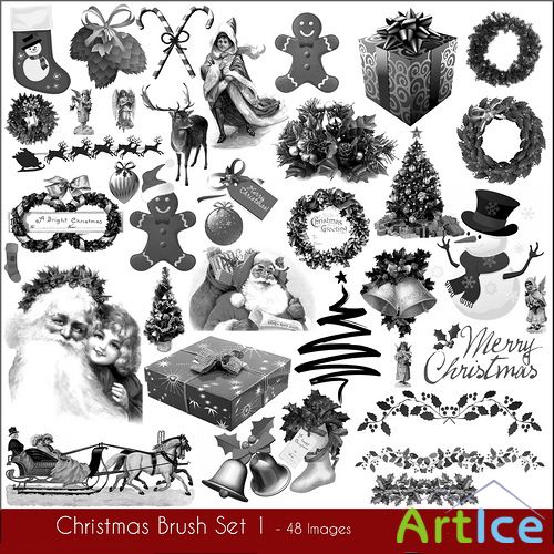 Christmas Brush Set 1