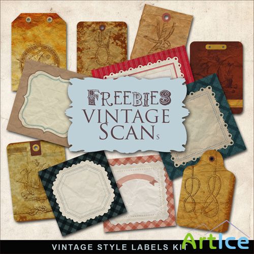 Scrap-kit - Vintage Labels #3