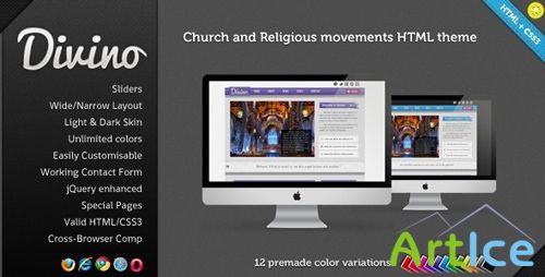 ThemeForest - Divino - Church and Religious Movements HTML/CSS3 - Rip