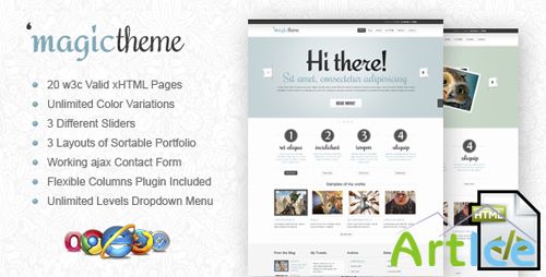 ThemeForest - MagicTheme xHTML/CSS Template - Rip