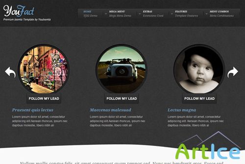 YouFact YouJoomla Joomla1.5/1.7 Template