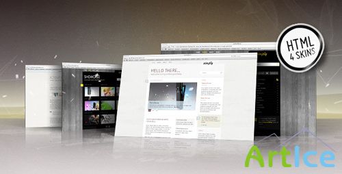 ThemeForest XHTML/CSS Simply Template - 4 Skins Retail