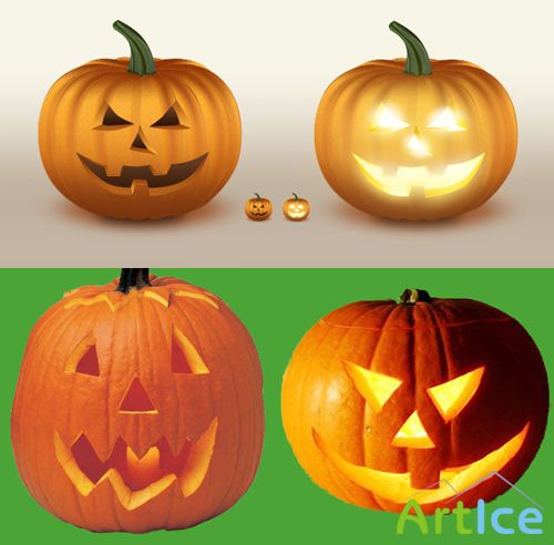 Halloween Pumpkin psd