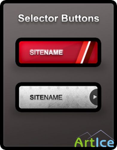 Selector Buttons psd