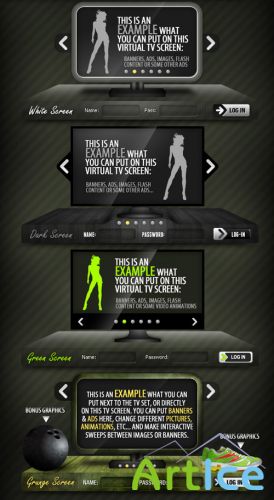 TV Sliders - GraphicRiver