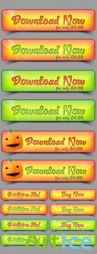 Halloween Buttons Pack