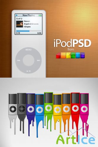 iPod nano Apple Psd