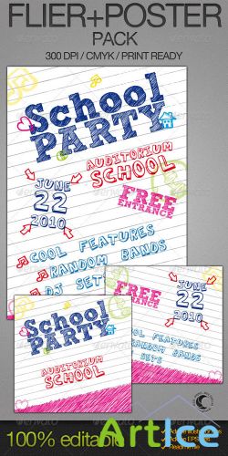 GraphicRiver - School Party Poster + Flyer