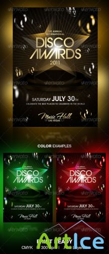 GraphicRiver - Disco Awards Party Flyer