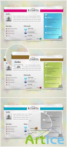 Paper Vcard Template