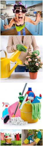 Household Chores - Household chores, laundry, cleaning, kitchen, flowers