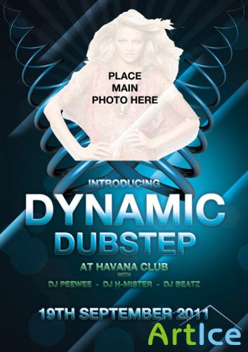 Dynamic  Dubstep Flyer Template