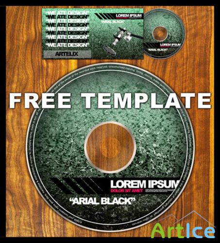 CD-DVD Layered PSD Template