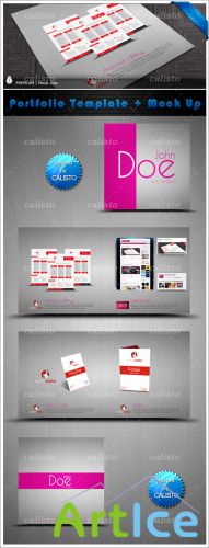 PSD Portfolio Template + Mock-Up