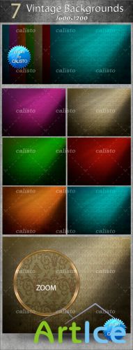 GraphicRiver - 7 Vintage Backgrounds Pack