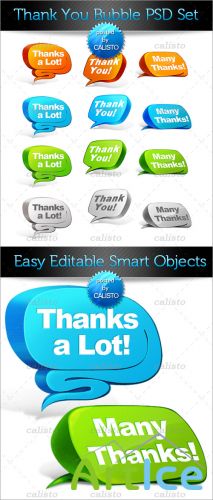 PSD Template - Thank You Bubble