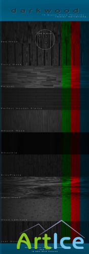 10 Black Wood Textures Pack