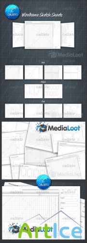 MediaLoot - Wireframe Sketch Sheets