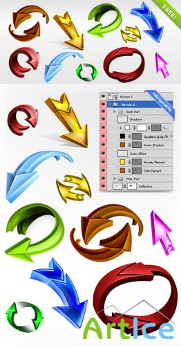 Arrows Megapack psd