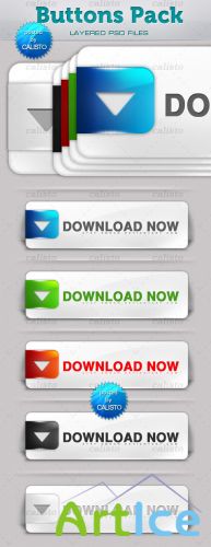 PSD Buttons Pack for Photoshop