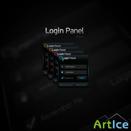 Psd Login panel