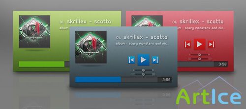 MP3 Mysic Player PSD Template