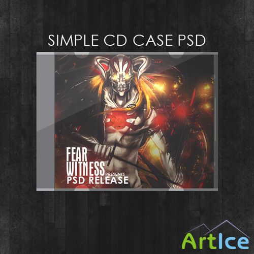 Simple Cd case psd