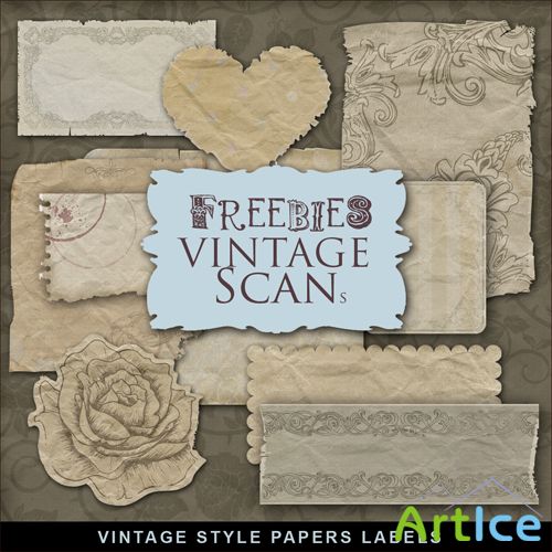 Scrap-kit - Vintage Style Papric Labels