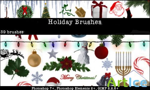 Holiday Brushes